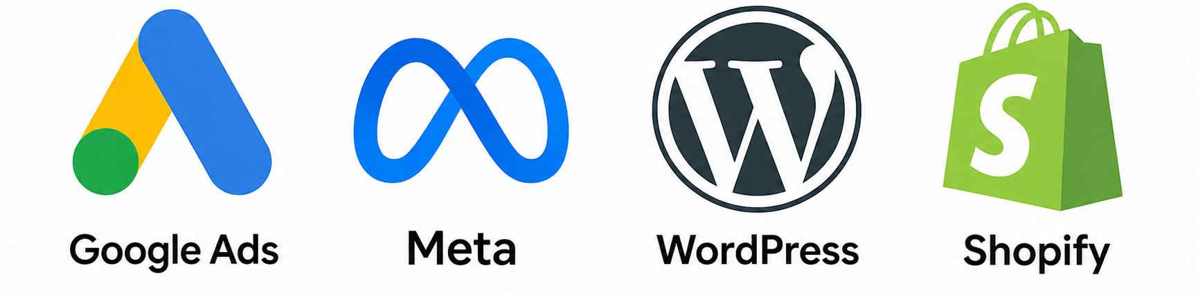 Technology partners including Google Meta and WordPress