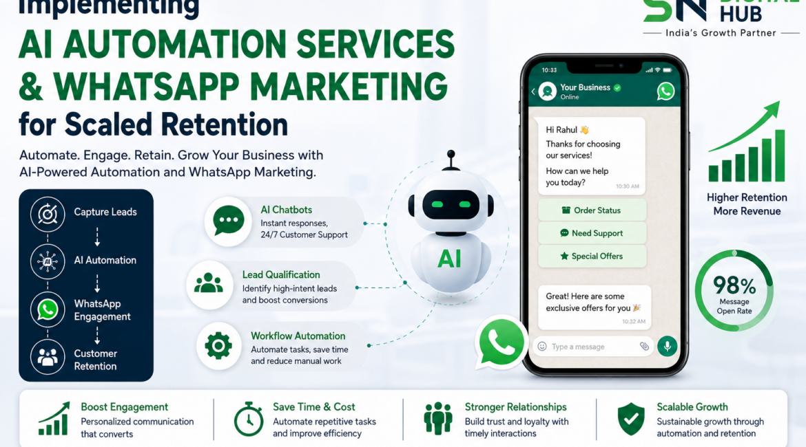 Implementing AI Automation Services and WhatsApp Marketing for Scaled Retention 10 Digital Transformation For Small Business